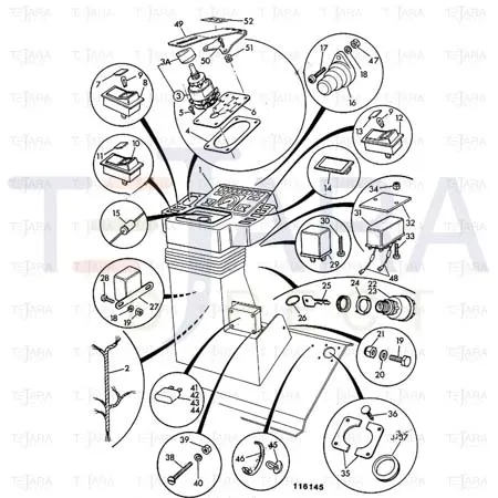 JCB Part No.# 701/19900, SWITCH STEER MODE - JCB Spare Parts