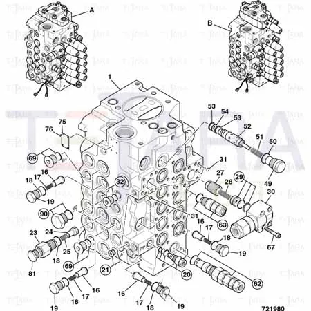 JCB Part No.# 25/221781, O RING - JCB Spare Parts