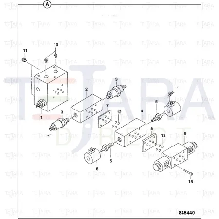 JCB Part No.# 7232/93623, Valve - JCB Spare Parts