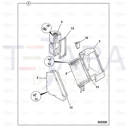 JCB Part No.# 30/925355, BLOWER HEATER/AIR - JCB Spare Parts