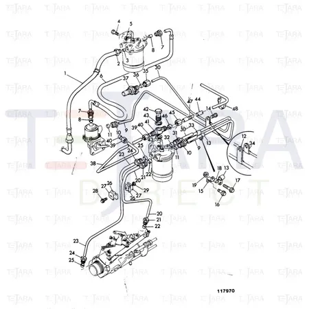 JCB Part No.# 02/200170, PIPE ASSY - JCB Spare Parts