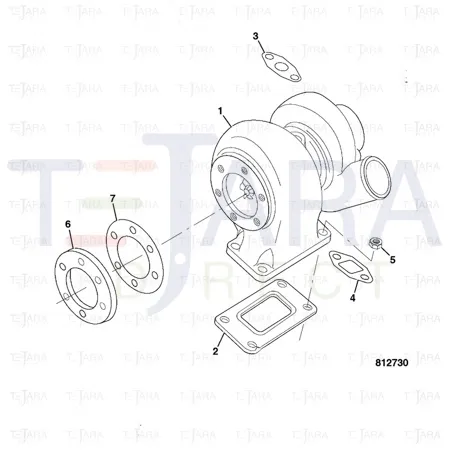 JCB Part No.# 02/950379, Gasket - JCB Spare Parts