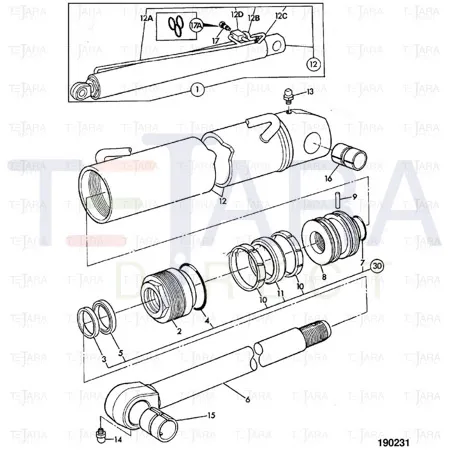 JCB Part No.# 25/944001, KIT-SEAL - JCB Spare Parts