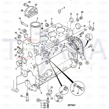 JCB Part No.# 02/201142, LINER-CYLINDER - JCB Spare Parts