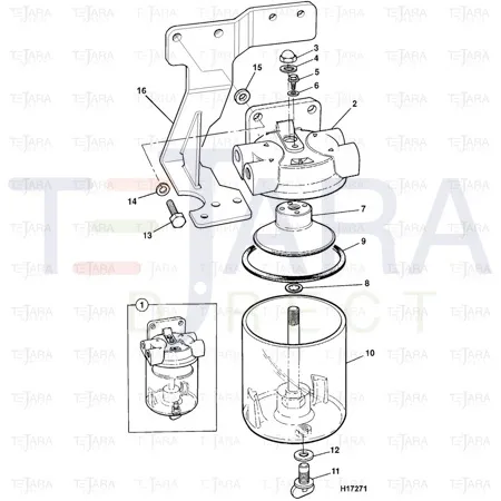 JCB Part No.# 32/904709, FUEL SEDIMENT - JCB Spare Parts