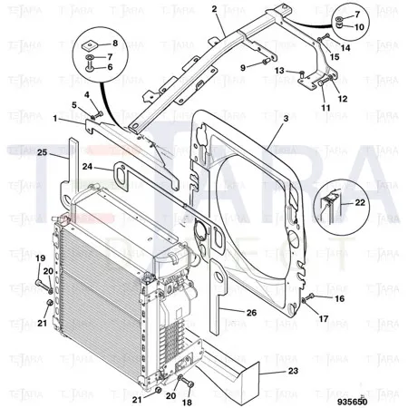 JCB Part No.# 332/C8419, sEALING STRIP 1680mm - JCB Spare Parts