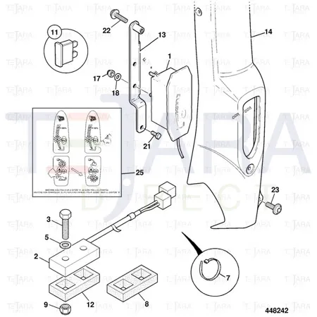 JCB Part No.# 813/00455, GASKET TRANSDUCER - JCB Spare Parts