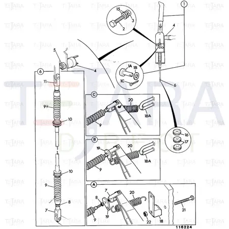 JCB Part No.# 2101/0209, PIN CLEVIS - JCB Spare Parts