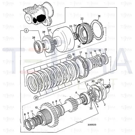JCB Part No.# 459/10171, PRESSURE PLATE KIT - JCB Spare Parts
