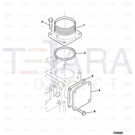 JCB Part No.# 02/203111, Connector - JCB Spare Parts