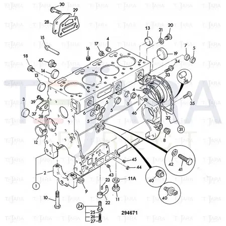 JCB Part No.# 02/201361, PLUG - JCB Spare Parts
