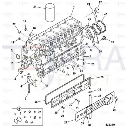 JCB Part No.# 02/910006, PLUG EXPANSION D=58MM - JCB Spare Parts