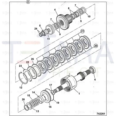 JCB Part No.# 823/10266, WASHER-SPRING RETAINER - JCB Spare Parts