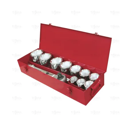 SET OF 14 PCS. SOCKET WRENCHES 1" (36 -80 MM) 6 EDGES - EGA Master