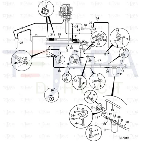 JCB Part No.# 611/23200, HOSE - JCB Spare Parts