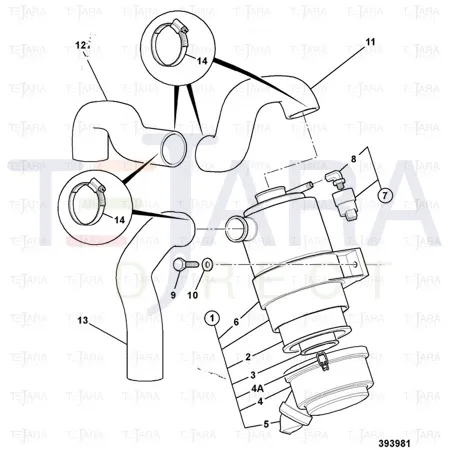 JCB Part No.# 32/925361, ASSEMBLY COVER - JCB Spare Parts