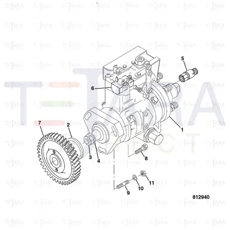 JCB Part No.# 17/929300, Pump Pump fuel inj - JCB Spare Parts