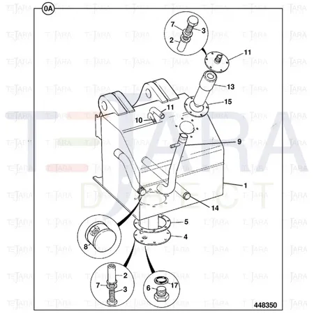 JCB Part No.# 332/E7329, WA COVER PLATE - JCB Spare Parts