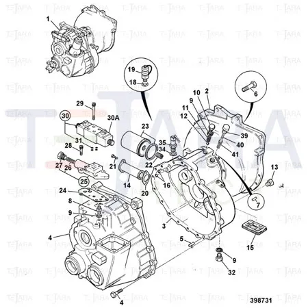 JCB Part No.# 459/10144,  SOLONOID BLOCK - JCB Spare Parts