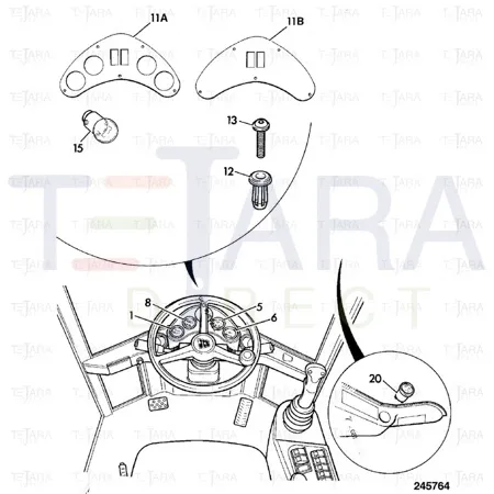 JCB Part No.# 704/50161, JCB-CLOCK - JCB Spare Parts