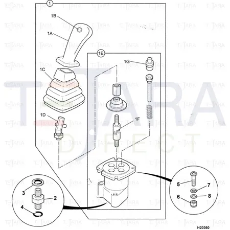 JCB Part No.# 25/207011, BUTTON - JCB Spare Parts