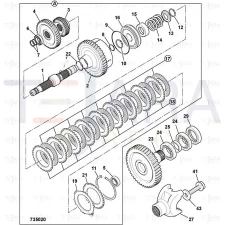 JCB Part No.# 821/00299, CIRCLIP EXTERNAL - JCB Spare Parts