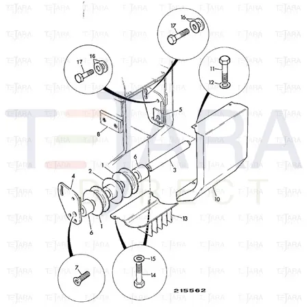 JCB Part No.# 158/30468, ROLLER - JCB Spare Parts