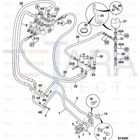 JCB Part No.# 32/926090, ACCUMULATOR DISCHARGED - JCB Spare Parts