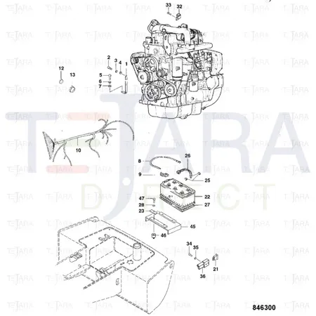 JCB Part No.# 7232/80710, Harness - JCB Spare Parts