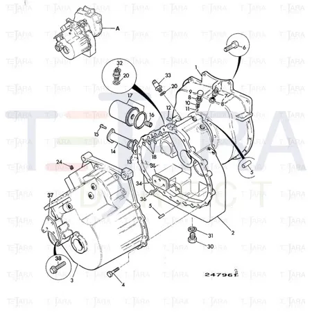 JCB Part No.# 1606/0017, ADAPTOR 1/2BSP X 5/8BSP - JCB Spare Parts