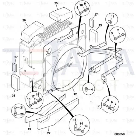 JCB Part No.# 826/01617, RIVET NUT M10 - JCB Spare Parts