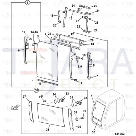 JCB Part No.# 331/36367, LATCH LH - JCB Spare Parts