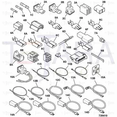 JCB Part No.# 892/00351, SPLICE 0.5-1.5MM - JCB Spare Parts