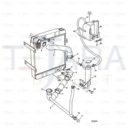 JCB Part No.# 834/00263, HOSE - JCB Spare Parts