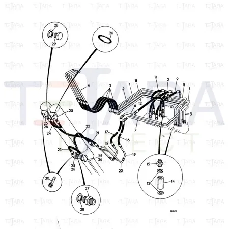 JCB Part No.# 629/13200, HOSE - JCB Spare Parts