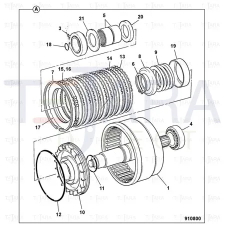 JCB Part No.# 907/20033, BEARING - TAPER ROLLER - JCB Spare Parts