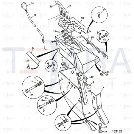 JCB Part No.# 192/00198, LEVER - JCB Spare Parts