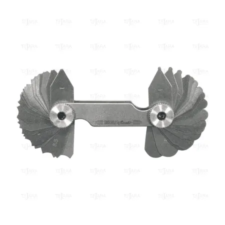 RADIUS GAUGE 17 BLADES, 1.0 - 7.0 MM - EGA Master