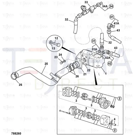 JCB Part No.# 20/950906, KIT SEAL - JCB Spare Parts