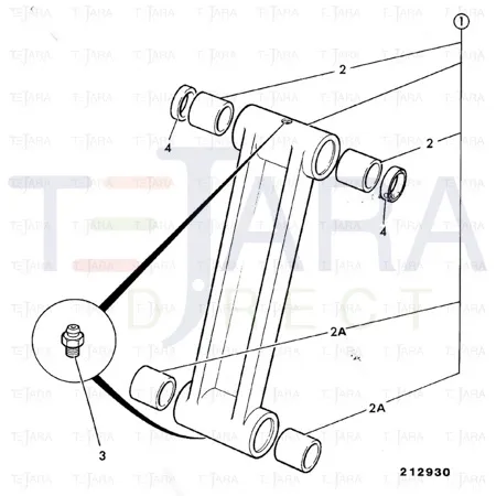 JCB Part No.# 126/00247, GA BUCKET LINK - JCB Spare Parts