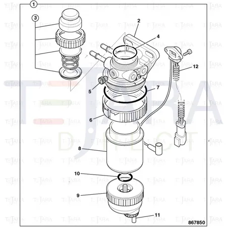 JCB Part No.# 32/926045, Kit-hand primer - JCB Spare Parts