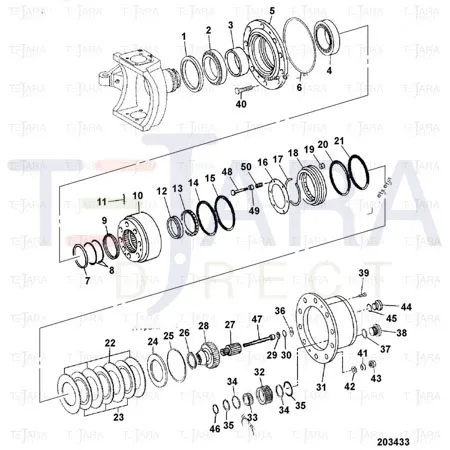 JCB Part No.# 10/300127, U RING - JCB Spare Parts