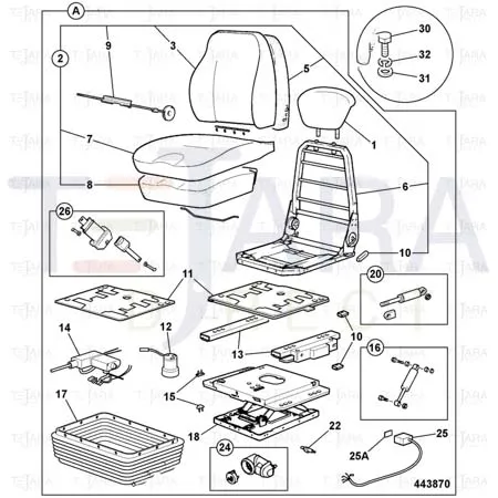 JCB Part No.# 40/910677, Kit Damper - JCB Spare Parts