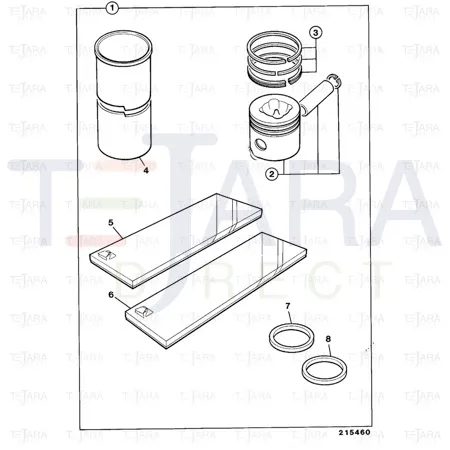 JCB Part No.# 02/202408, GASKIT KIT BOTTOM - JCB Spare Parts