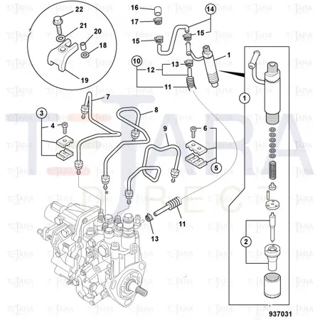 JCB Part No.# 02/971390, Nozzle - JCB Spare Parts