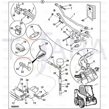 JCB Part No.# 716/30227, Resistor ECU4 49mm long - JCB Spare Parts