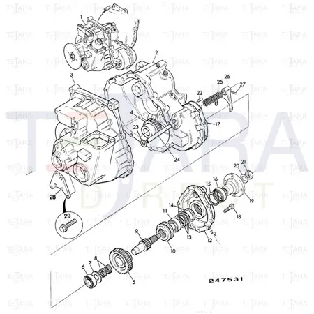 JCB Part No.# 917/02600, ROLLER BEARING  HK 4020A - JCB Spare Parts