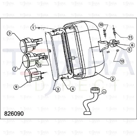 JCB Part No.# 229/01125, Panel Plate - JCB Spare Parts
