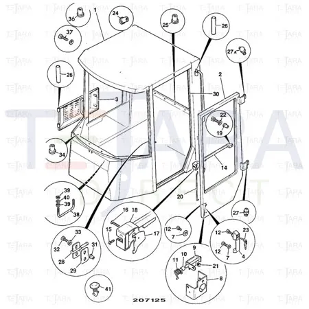 JCB Part No.# 123/04067, HANDLE - JCB Spare Parts