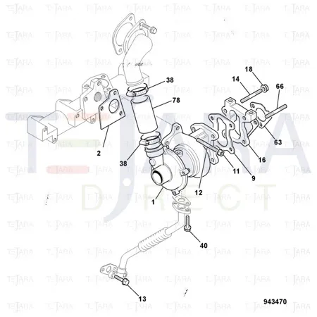 JCB Part No.# 02/801962, Gasket - JCB Spare Parts